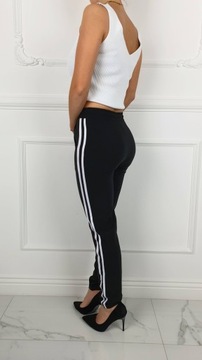 УЗКИЕ БРЮКИ ЖЕНСКИЕ LAMAS ЧЕРНЫЕ 2