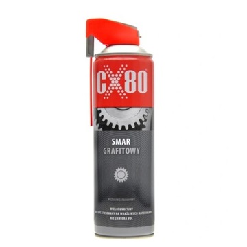 CX80 Smar grafitowy duospray 500ml do smarowania przekładni i elementów