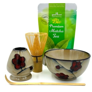 Zestaw Matcha Startowy do Matchy Herbata MyMatcha Premium Plum