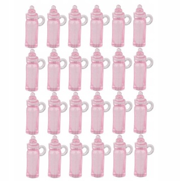 24x Butelki Baby Shower dla dziewczynki i chłopca