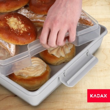 ПЛАСТИКОВЫЙ КОНТЕЙНЕР ДЛЯ ТОРТА, ВЫПЕЧКИ, КОРОБКА ДЛЯ ТОРТА, ПРЯМОУГОЛЬНЫЙ, БОЛЬШОЙ