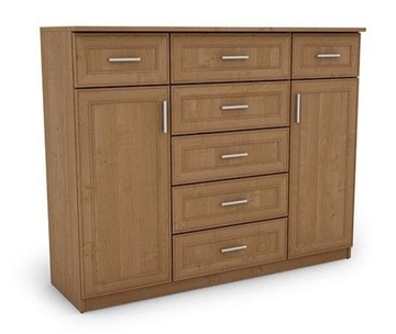 Komoda 140cm Duża z Szufladami Olcha. Komody Mebel
