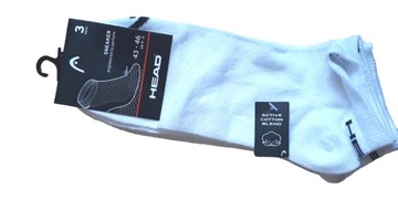 3PAK HEAD skarpety skarpetki BIAŁE *39-42