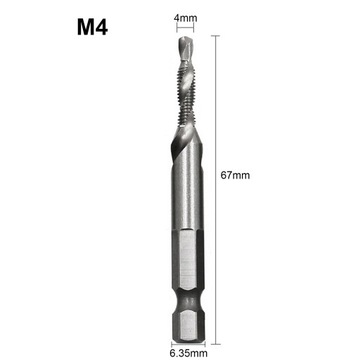 TYTANOWE WIERTŁA GWINTUJĄCE DO GWINTÓW ZESTAW