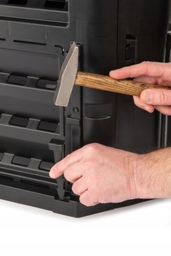 КОМПОСТЕР ECO PATROL GARDEN 300Л МОРОЗОСТОЙКИЙ ПРОЧНЫЙ ЧЕРНЫЙ МОДУЛЬНЫЙ УФ