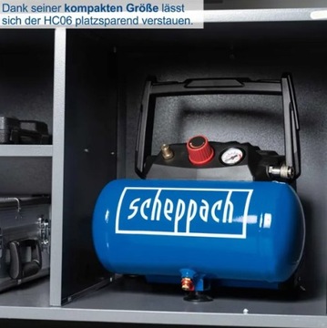 Безмасляный компрессор Scheppach HC06 6 л 8 бар