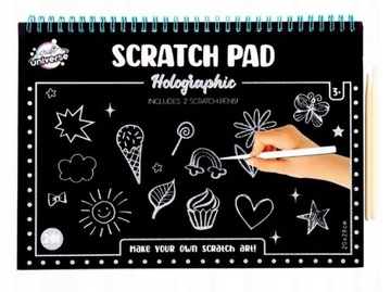 WYDRAPYWANKA A4 DLA DZIECI BLOK DO WYDRAPYWANIA NOTES MAGICZNA ZDRAPYWANKA