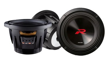 Subwoofer ALPINE R2-W10D4 25 cm dwucewkowy (2x4ohm) Potęga Basu