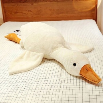 Большая плюшевая подушка «Гусь-талисман-утка», 75 см