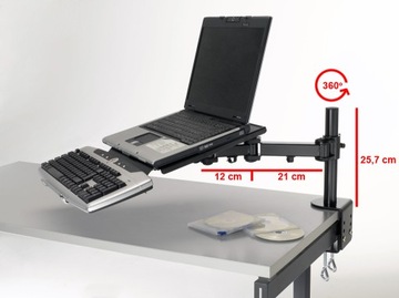 Подставка для ноутбука. Держатель ARM, прикрепленный к столешнице.