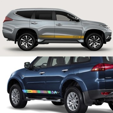 Наклейки на боковые двери автомобиля для Mitsubishi Pajero