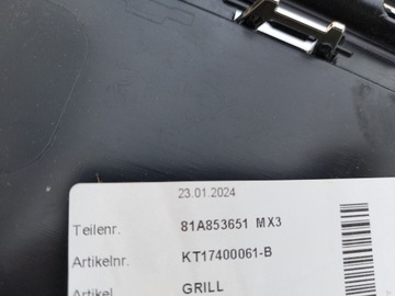AUDI Q2 2017-> MŘÍŽKA MASKA FRONTA 81A853651