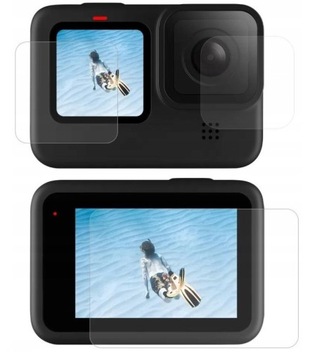 Osłona Ochronna na 2x Ekran Obiektyw do GoPro Hero 12 11 10 9 BLACK TELESIN