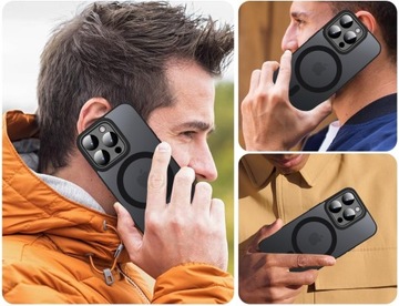 ЧЕХОЛ ДЛЯ IPHONE 13 PRO - МАТОВЫЙ ЧЕРНЫЙ БРОНИРОВАННАЯ ЗАЩИТА КАМЕРЫ