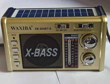 Практичный портативный РАДИО с фонариком и СОЛНЕЧНОЙ ПАНЕЛЬЮ 