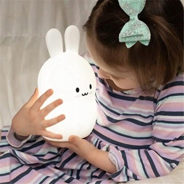 Светодиодный ночник для детей Кролик RGB + пульт дистанционного управления