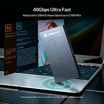 Yottamaster HC4-C4 obudowa dysku SSD USB4.0 40Gbps