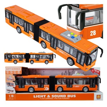 Duży miejski autobus przegubowy City z napędem