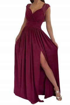 Elegancka sukienka maxi bez rękawów o linii A,XXL