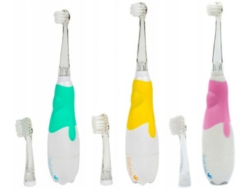 Детская звуковая зубная щетка BRUSH-BABY PRO, желтая