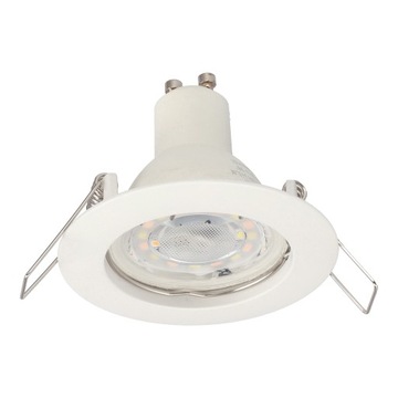 ФИКСИРОВАННЫЙ БЕЛЫЙ КРУГЛЫЙ ГАЛОГЕННЫЙ ПОТОЛОЧНЫЙ СВЕТИЛЬНИК