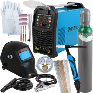 Spawarka Sherman TIG 200 Multi Puls AC DC zestaw