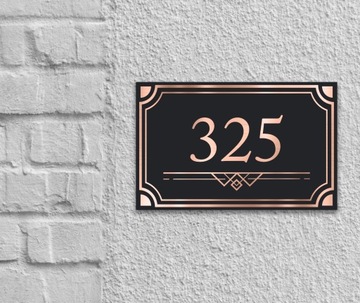 АДРЕСНАЯ ТАБЛИЧКА НОМЕР ДОМА УЛИЦА 32х21 Узоры