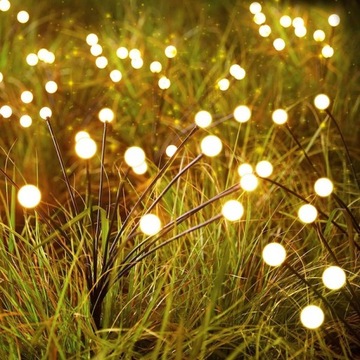 4x солнечные светлячки, садовые лампы 15LED