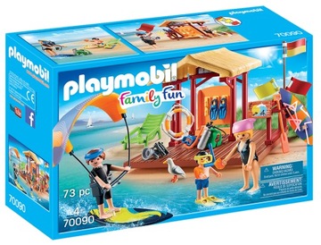 Playmobil 70090 Szkółka sportów wodnych leżak, koło ratunkwe
