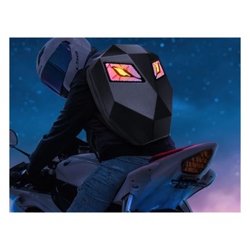 PLECAK MOTOCYKLOWY LED ANIMACJE TWARDY GARB