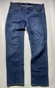 GAP DENIM ORYGINALNE niebieskie Spodnie jeansy W 34 L 32