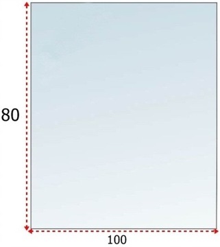 Основание камина из закаленного стекла 100x80