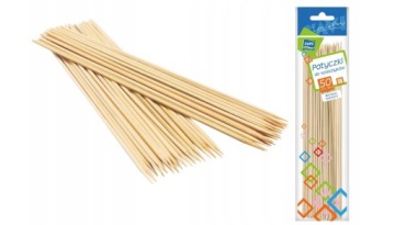 PATYCZKI DO SZASZŁYKÓW RAVI BAMBUS 25cm 50szt