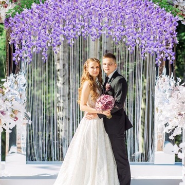 ИСКУССТВЕННЫЕ ПОДВЕСНЫЕ ЦВЕТЫ ГЛИЦИНИИ 12 ШТ. СВАДЕБНЫЕ УКРАШЕНИЯ