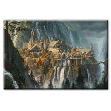 Obraz na płótnie Rivendell Hobbit 80x50cm