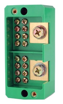 Rozdzielacz 2 fazowy szyna listwa zaciskowa 2/8