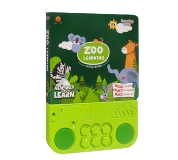 Книжка зі звуками тварини з ZOO книжечка для вивчення англійської навчання
