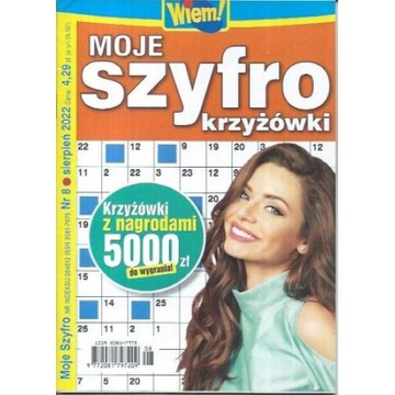 Krzyżówki Wiem! MOJE SZYFRO krzyżówki 8/2022