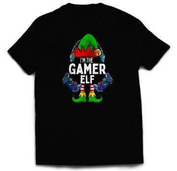 KOSZULKA ŚWIĄTECZNA DLA GRACZA I'M GAMER ELF M