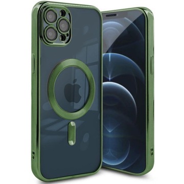ETUI MAGNETIC SHINE +SZKŁO 9H do IPHONE 12 PRO