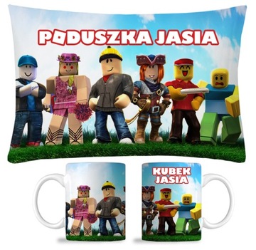 ZESTAW KUBEK + PODUSZKA ROBLOX PREZENT MIKOŁAJKI