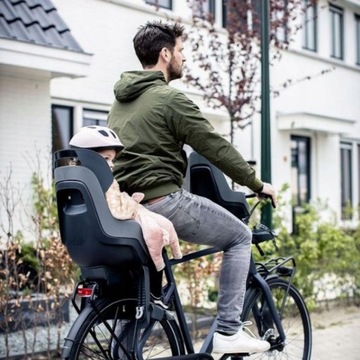 СИДЕНЬЕ ДЛЯ ВЕЛОСИПЕДА GO MINI + ЧЕХОЛ + СЕРЫЙ ШЛЕМ XXS