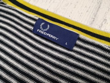 FRED PERRY MĘSKI ROZPINANY SWETER BAWEŁNIANY L PREMIUM