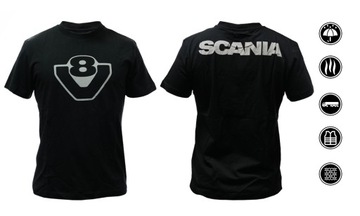 ОРИГИНАЛЬНАЯ ВОДИТЕЛЬСКАЯ ФУТБОЛКА SCANIA V8 KING OF THE ROAD РАЗМЕР L
