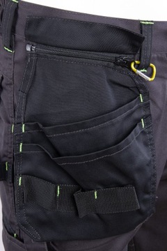 Spodnie ROBOCZE ODBLASKOWE monterskie FLASH