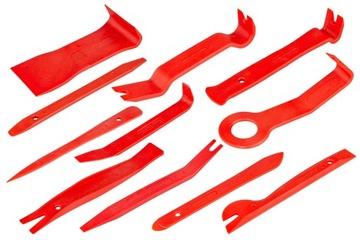 НАБОР ДЛЯ СНЯТИЯ ОБИВКИ, РЫЧАГИ ДЛЯ СНЯТИЯ ЗАЖИМОВ, СЪЕМНИКИ, 11 ШТ.