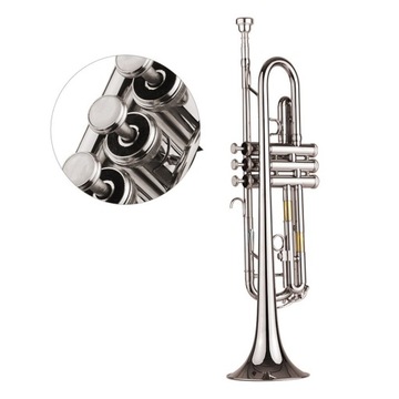Standard Bb Trumpet Brass Material Nickle Plated