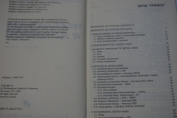 Программирование на BASIC ZBIGNIEW ЧЕШСКИЙ, KRZYSZTOF NAŁĘCKI, WOŁEK,