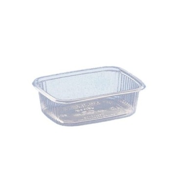 POJEMNIK PROSTOKĄTNY PLASTIK 250ml (100) RED PLAST