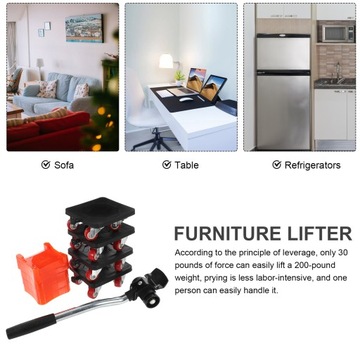 Podnośnik do mebli o dużej wytrzymałości